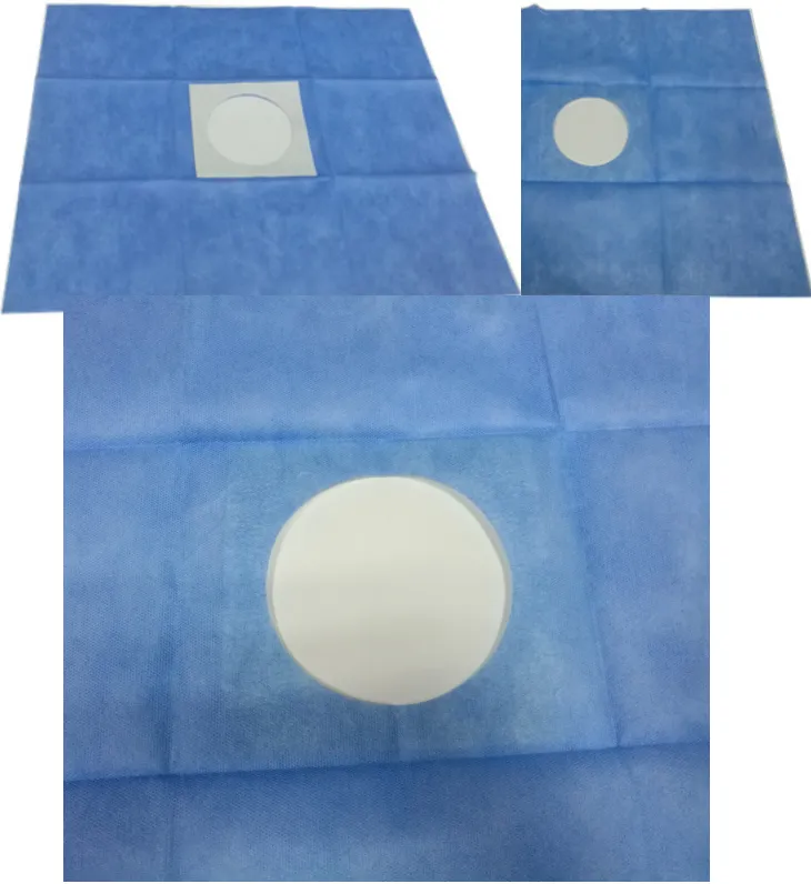 Disposable Nonwoven Surgical Drape Hospital Fenestration Surgical Drape with or without Adhesive 3