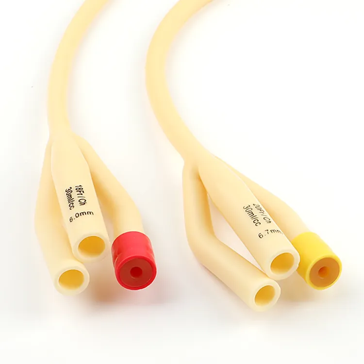 All-Silicone Coated Urethral Balloon Autoclave Disposable Medical Sterile Latex Foley Catheter 6