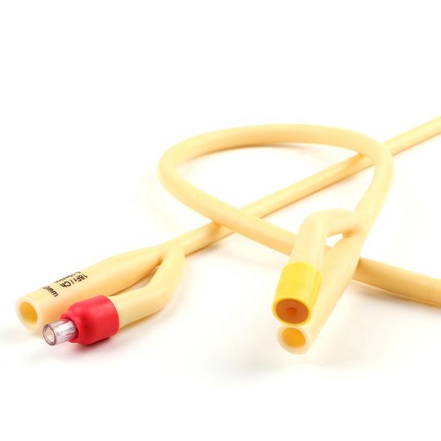 All-Silicone Coated Urethral Balloon Autoclave Disposable Medical Sterile Latex Foley Catheter 4