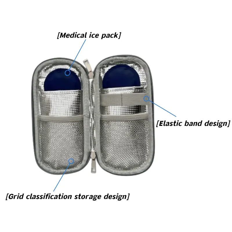 Portable Travel Insulin Case Cooler for Insulin Pens Storage Diabetes syringe case with Ice Pack 7