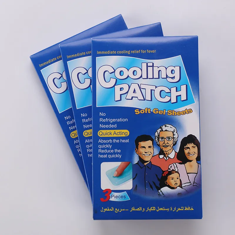 Color Change Non Woven Quick Relief Headache Fevers Muscle Pains Cooling Fever Gel Patch Relief Fever Physical Cooling Gel Patch Sheet 5