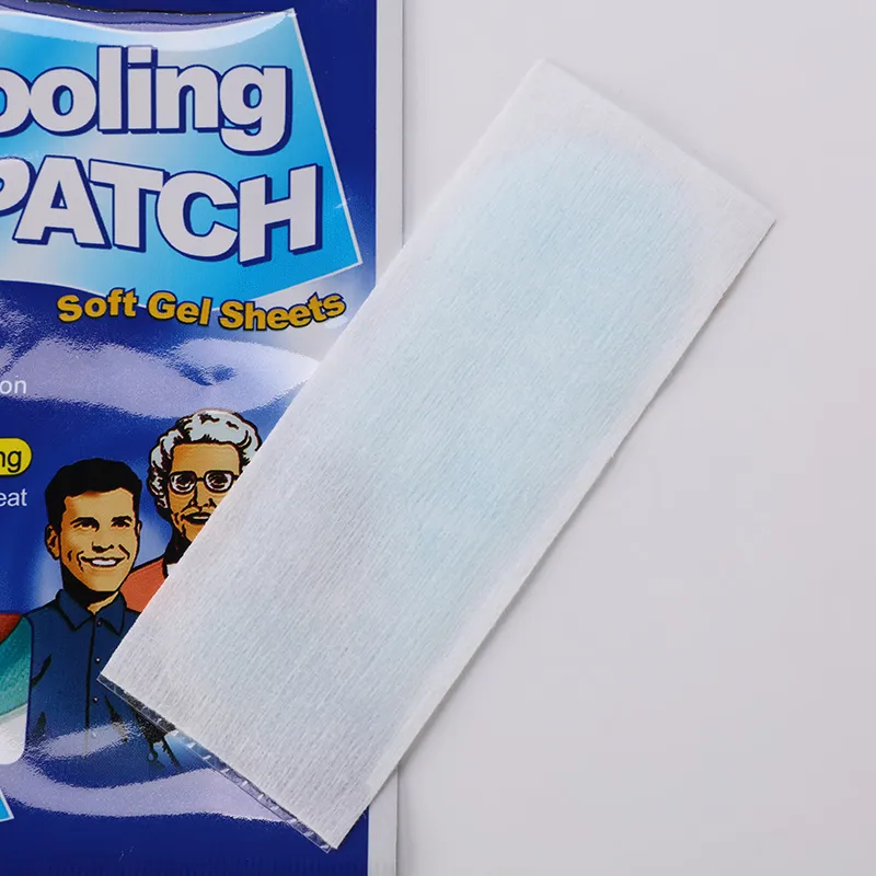 Color Change Non Woven Quick Relief Headache Fevers Muscle Pains Cooling Fever Gel Patch Relief Fever Physical Cooling Gel Patch Sheet 11