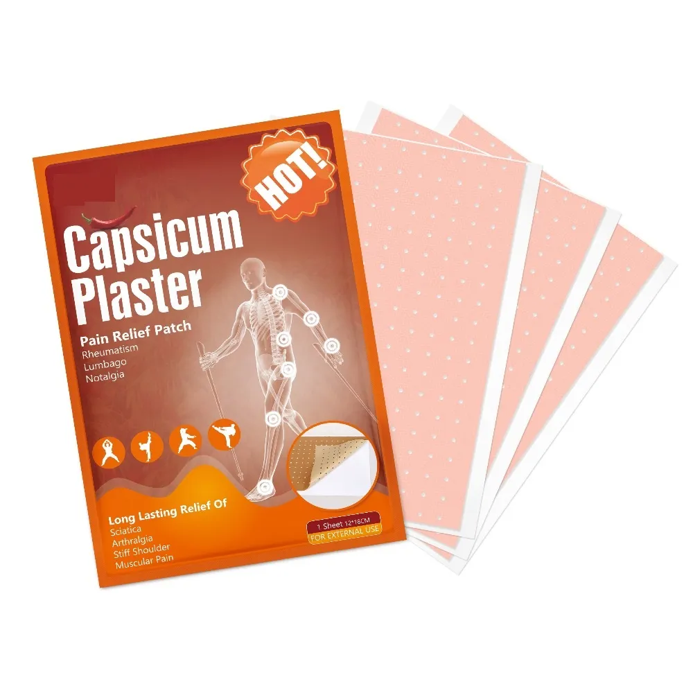 Medical Neck and Shoulder Pain Relief Plaster Hot Pain Patch Capsicum Plaster 4