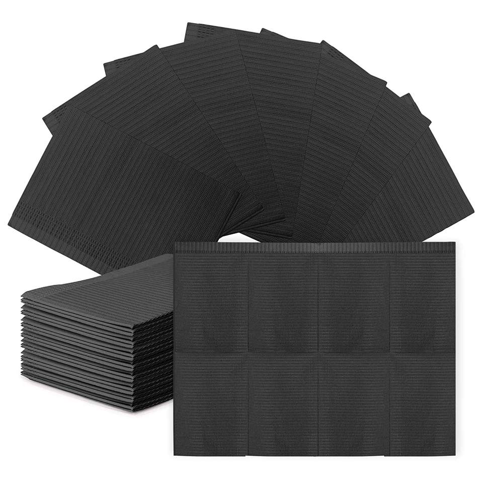 Colorful Medical Napkin Waterproof Beauty Disposable 3 Ply Patient Dental Bibs 9