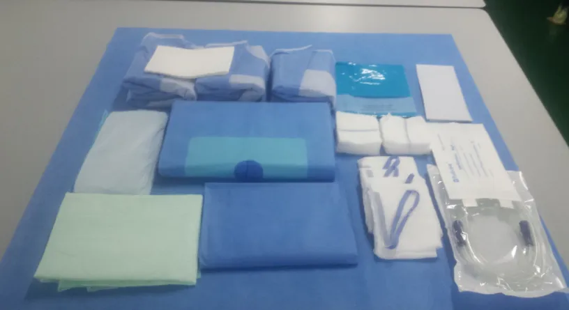 Disposable Angiography Pack Surgical Drape Pack 3