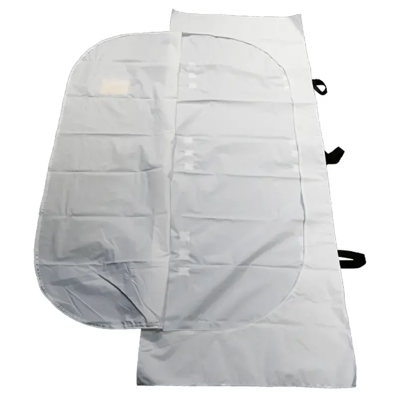 Manufactured OEM Nylon coated disposable PVC PEVA white black cadaver funeral dead body bag 5