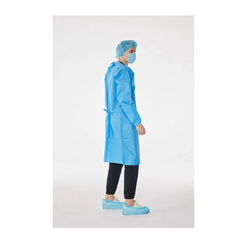 Disposable PP/PP+PE/SMS Nonwoven Isolation Protective Gown 2