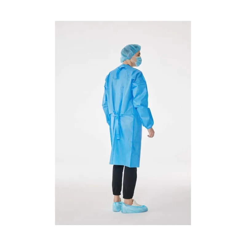 Disposable PP/PP+PE/SMS Nonwoven Isolation Protective Gown 3
