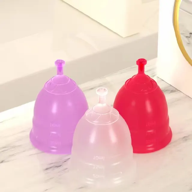 Copa menstrual de silicona reciclable para mujeres