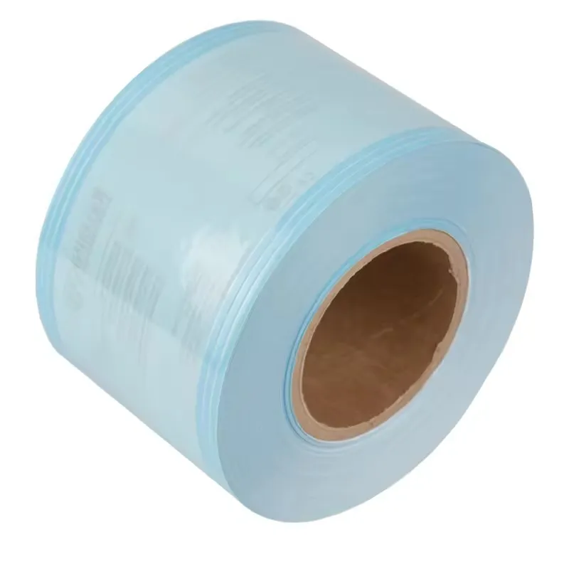 Bolsas planas estériles desechables de papel médico para autoclave en rollo