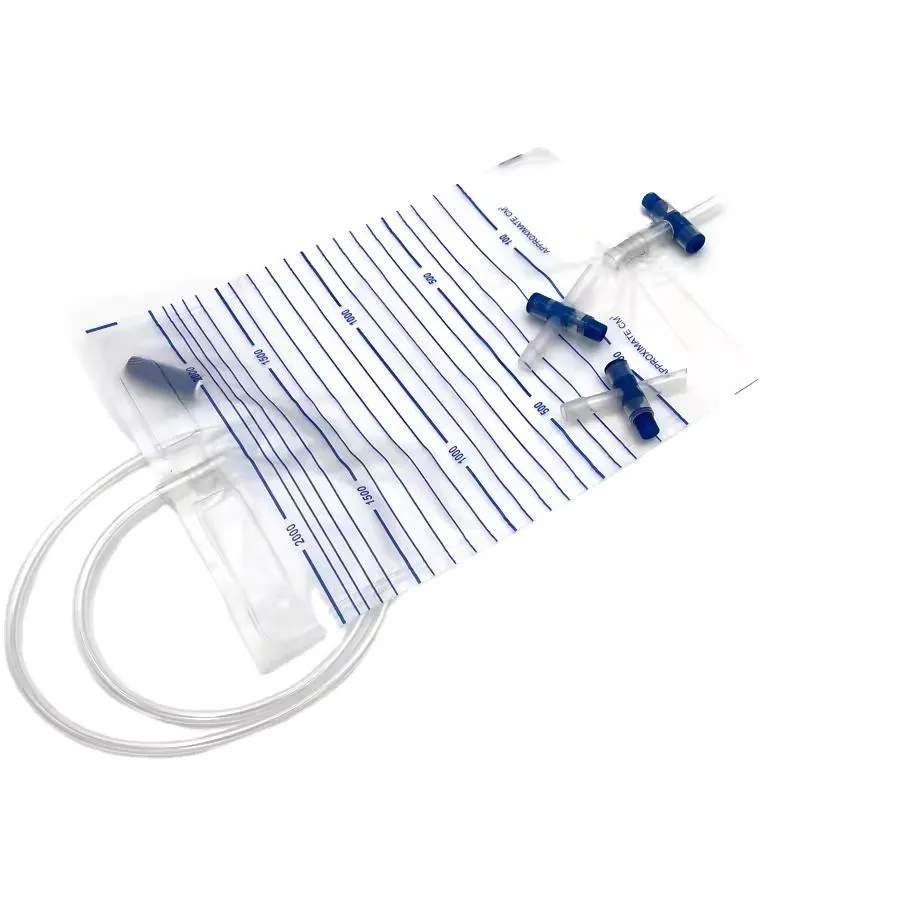 Bolsa de drenaje urinario desechable, equipo consumible médico