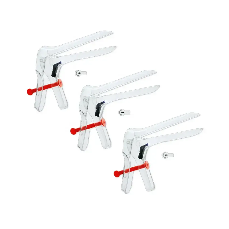 Medical Plastic Sterile Vaginal Speculum Franch Type with different Sizes for single use 6