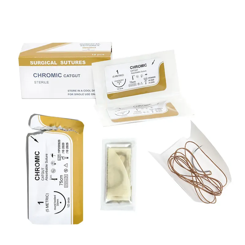 Hilo de elevación facial Chromic Plain PDO Nylon Seda Ácido Poliglicólico PGA Thread Lift