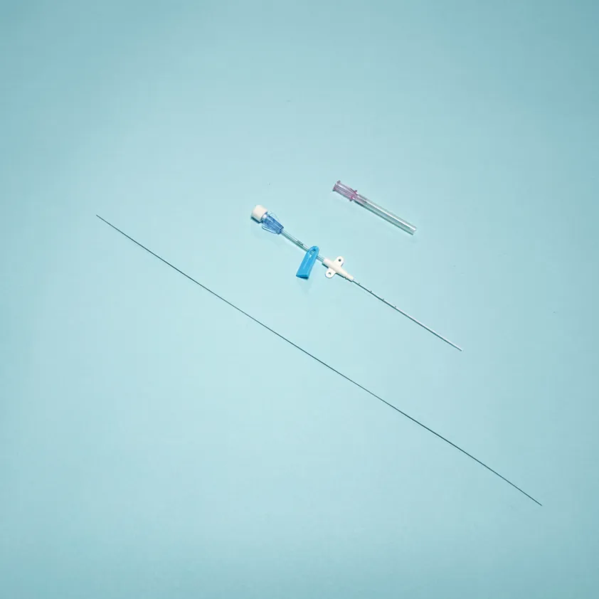 Conjunto de catéter arterial desechable médico, línea arterial flexible para monitorización de la presión arterial en tiempo real