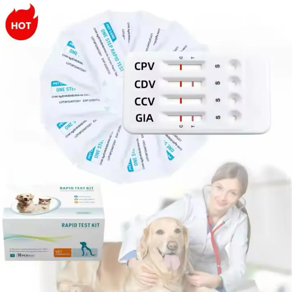Canine CDV Ag Rapid Test Kit | Canine Distemper Virus Antigen/veterinary test Kits | Veterinary Clinic Diagnostic Strips 6