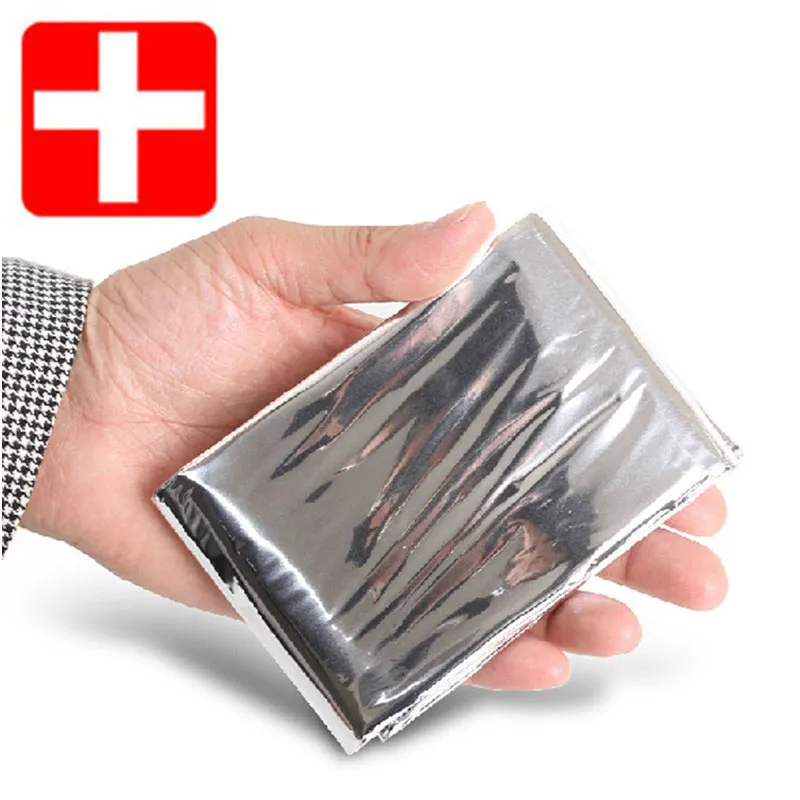 First Aid Devices Waterproof Foil Rescue Emergency First Aid Aluminum Foil Blanket with CE ISO 5