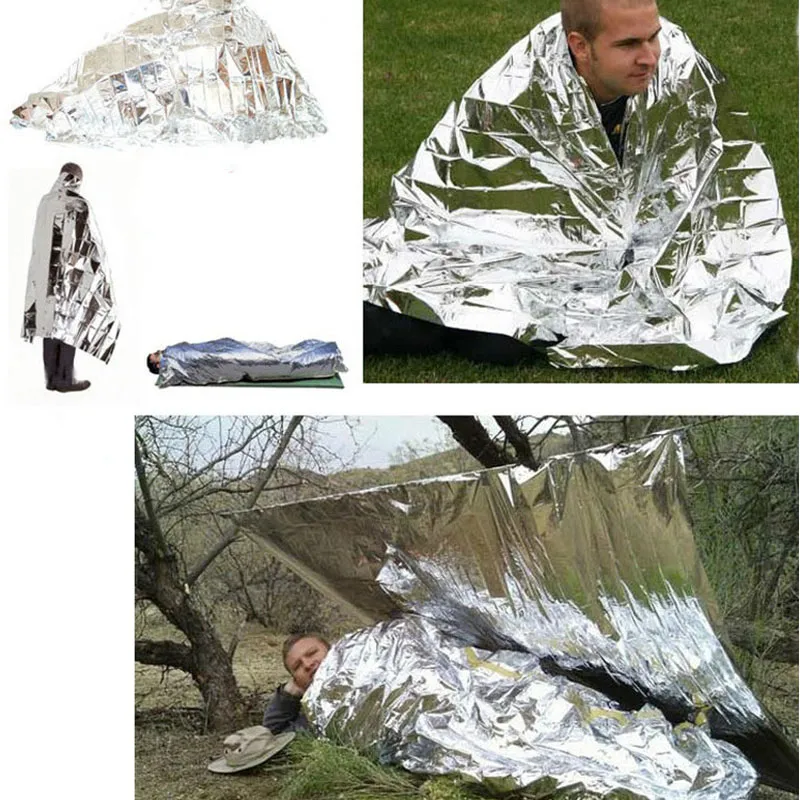 First Aid Devices Waterproof Foil Rescue Emergency First Aid Aluminum Foil Blanket with CE ISO 4