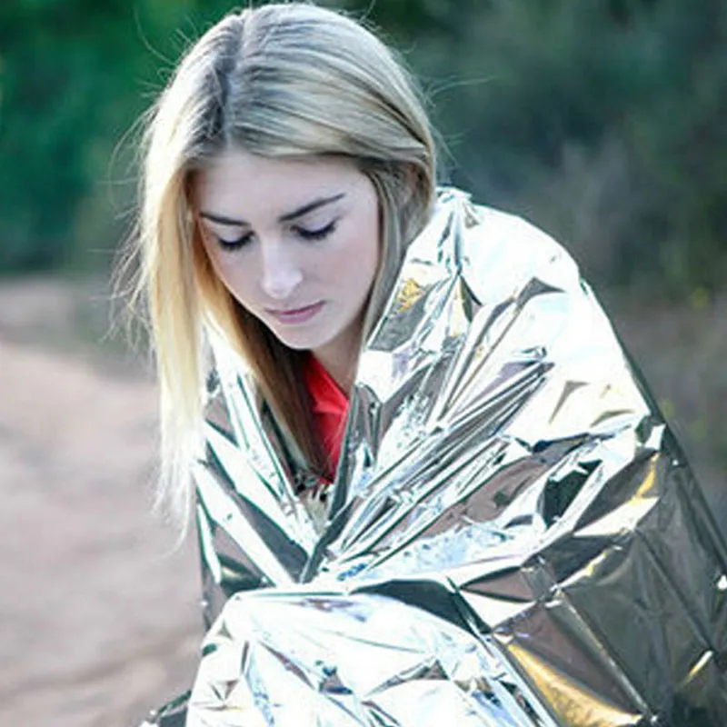 First Aid Devices Waterproof Foil Rescue Emergency First Aid Aluminum Foil Blanket with CE ISO 3