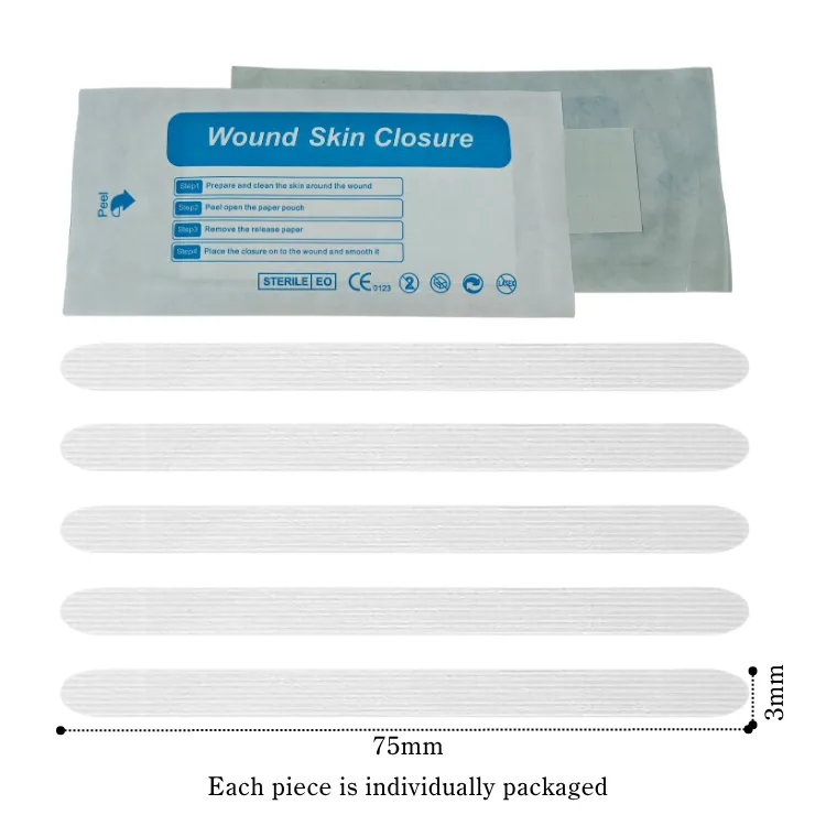 Disposable Sterile Wound Closure Device Skin Closure Strips for Laceration & Surgical Incision 3