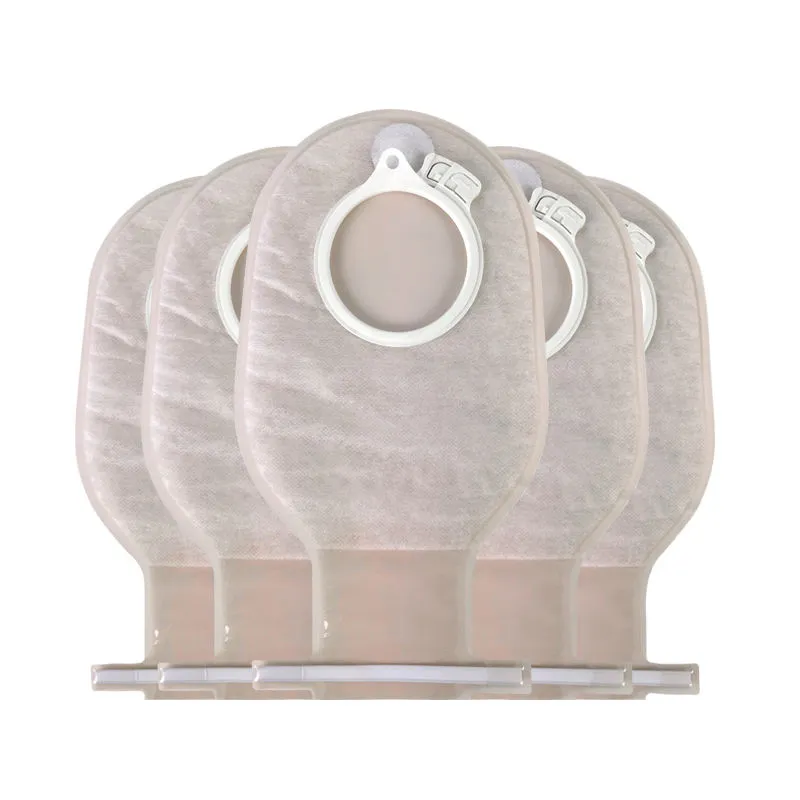 Sistema de bolsas de ostomía de dos piezas con bolsa para estoma
