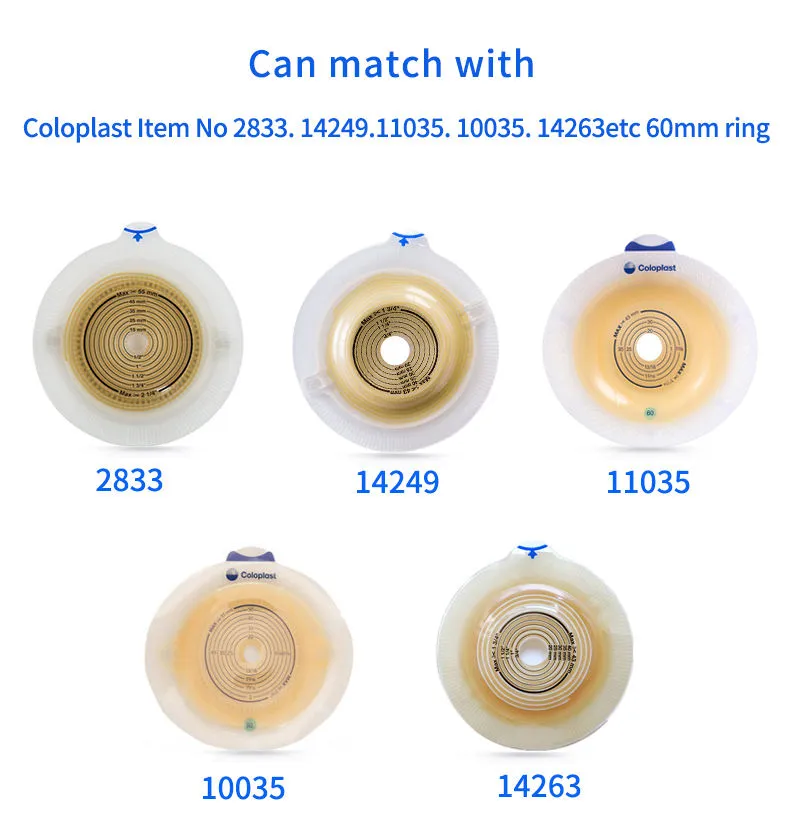 Two pieces Ostomy Pouching System Stoma Ostomy Bag With Pouch 5