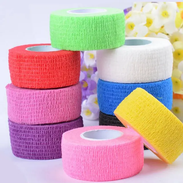 Vendaje cohesivo autoadhesivo personalizado, elástico y de colores para protección articular