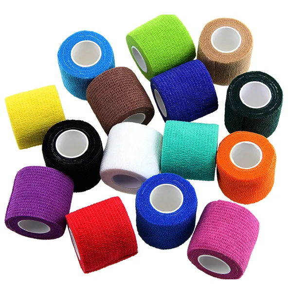 Customized Medical Colored and High Elastic Cohesive Self Adhesive Bandage for Joint Protection 3