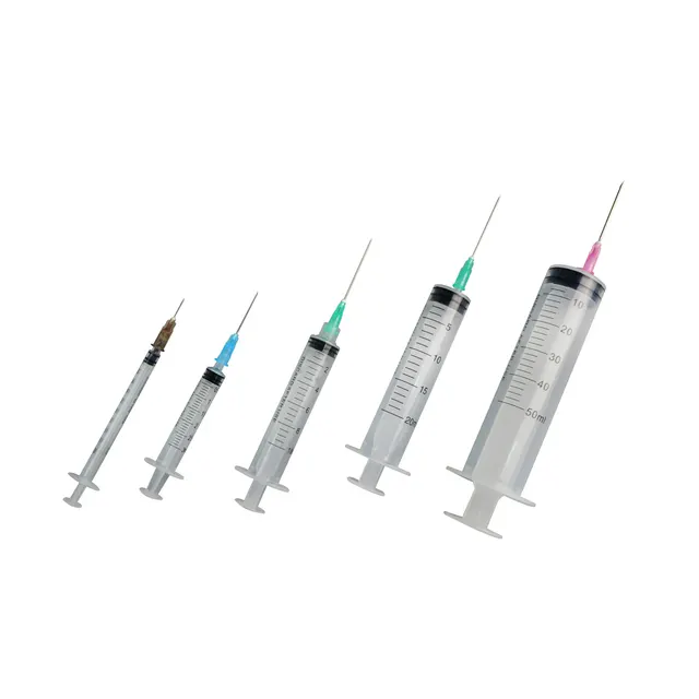Jeringa médica desechable de plástico 1ml/1cc