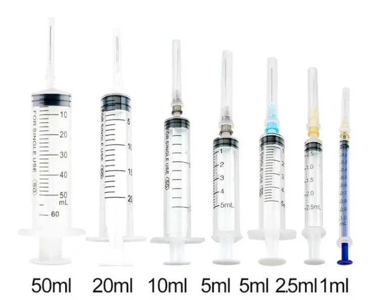 Jeringa de plástico desechable estéril de 20 ml con certificación CE e ISO