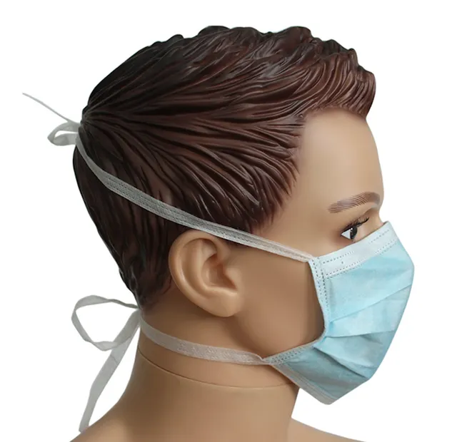 Máscara facial desechable de belleza con tiras elásticas de goma de sujeción /1ply/2ply/3ply/4ply