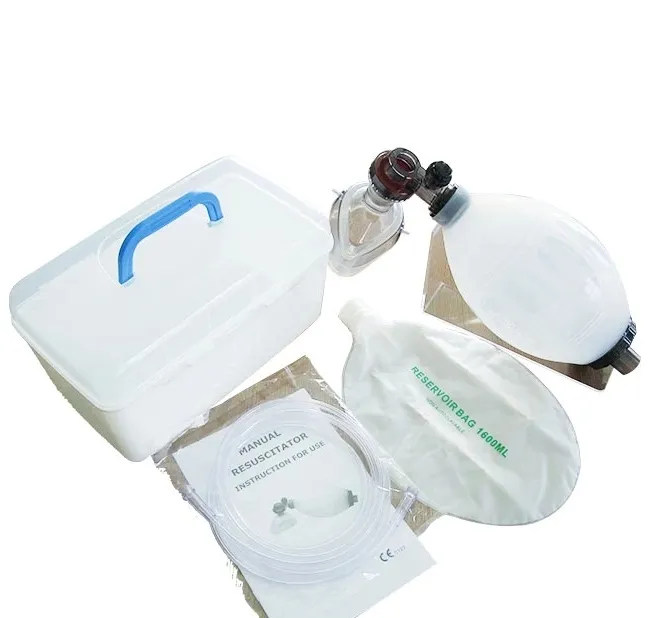 Pulmonary lung function ballon silicone resuscitator kit 2