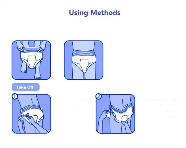 Medium Size Adult Diaper for Elderly and Patients in Hospital 7