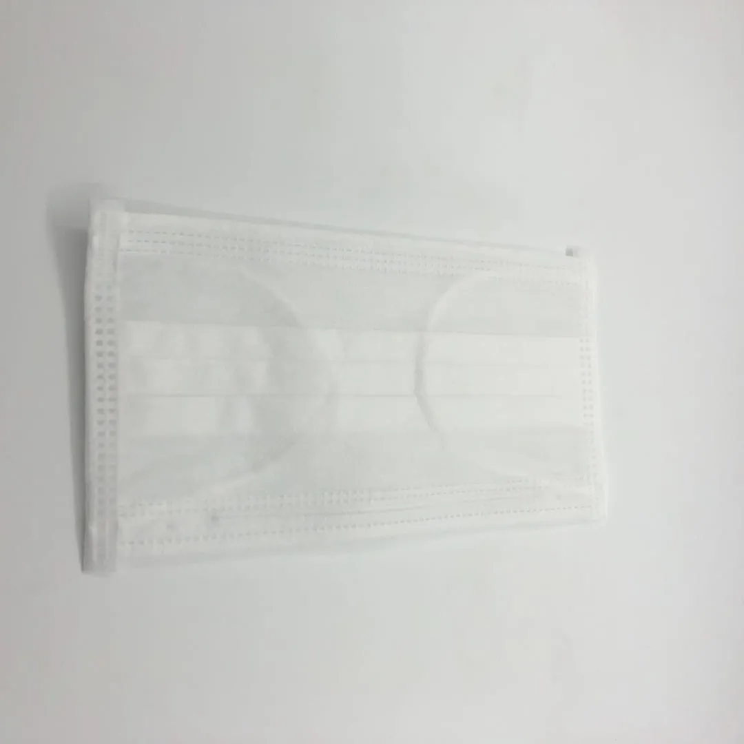 Disposable 3ply non-woven Rubber Elastic Earloop Face Mask white 3