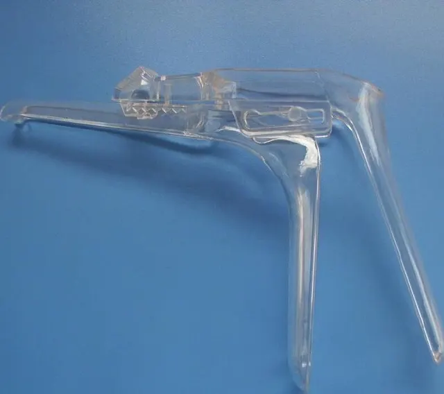 Speculum vaginal de plástico de tipo tornillo lateral, en varios tamaños
