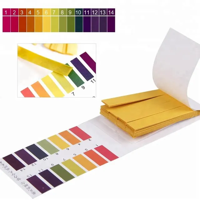 Papel indicador de PH universal de alta precisión y 100 %, tiras reactivas Ph1-14