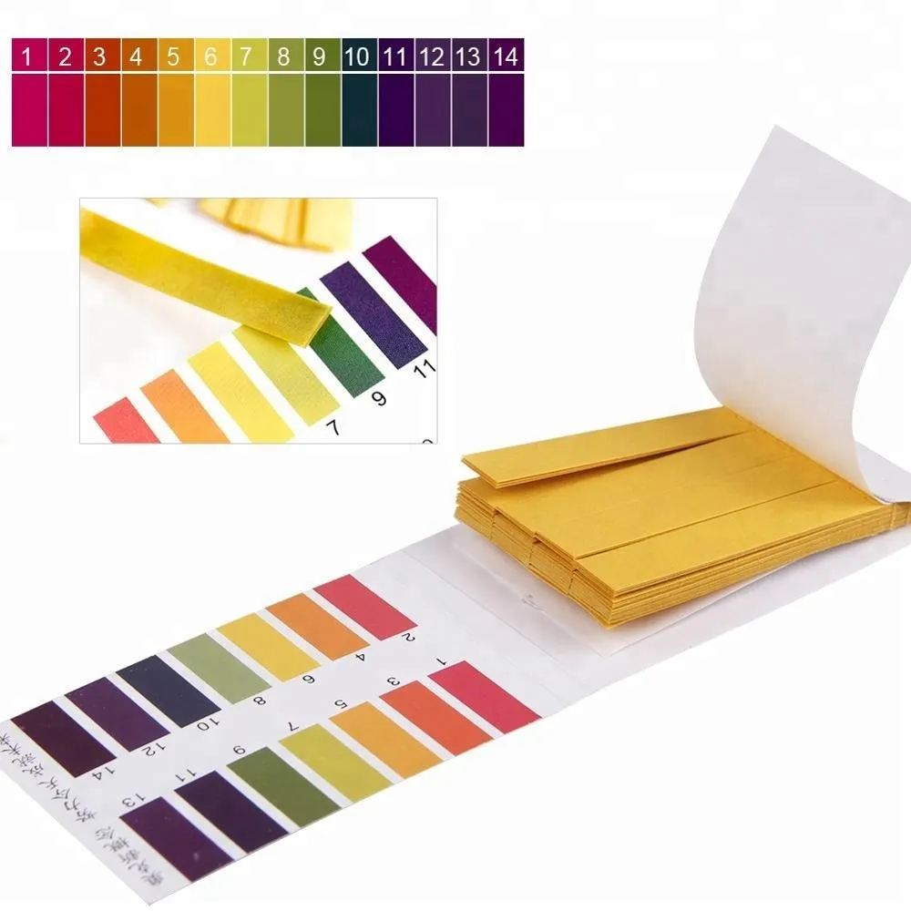 Papel indicador de PH universal de alta precisión y 100 %, tiras reactivas Ph1-14