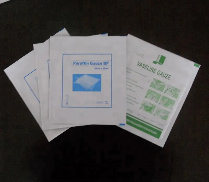 Surgical Sterile Paraffin Gauze Dressing with FDA,CE,ISO 4