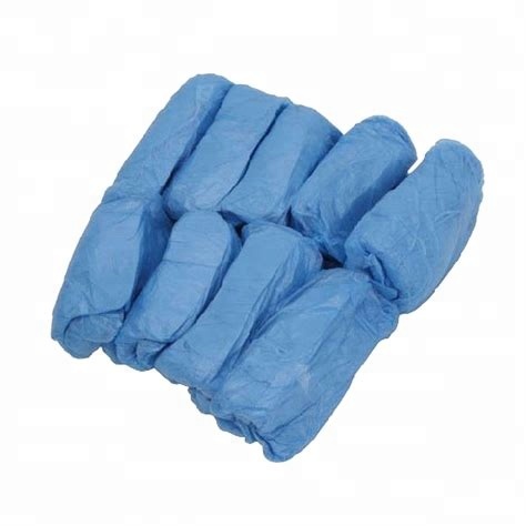 Non woven blue pp disposable shoe covers anti -skid and waterproof with FDA,CE,ISO 5
