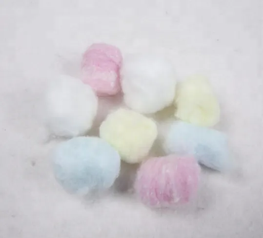 Colored absorbent medical cotton wool balls 2