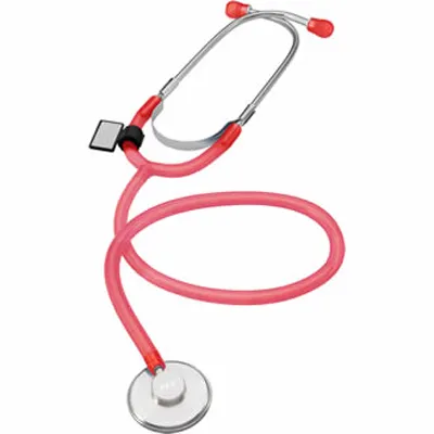 Colorful CE chrome plated zinc alloy head non latex PVC tubing single head stethoscope 2