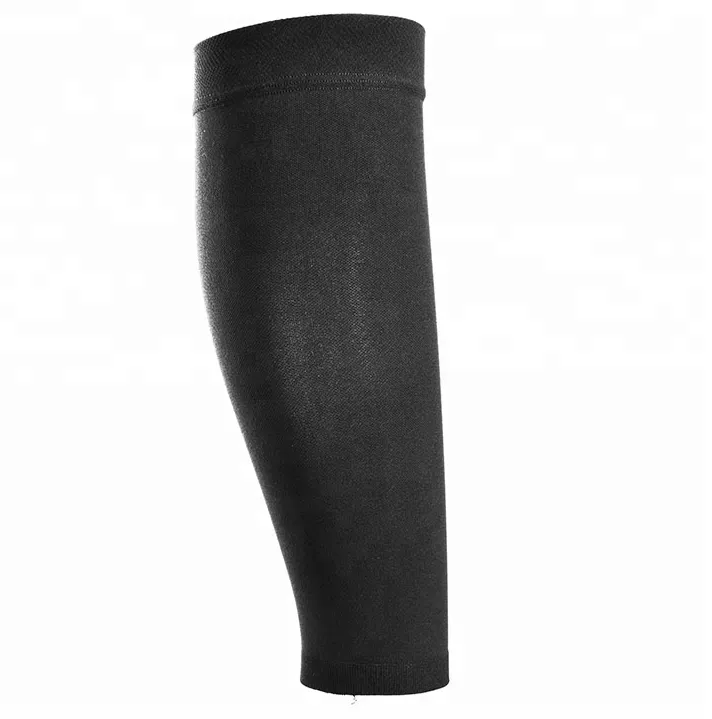 Medical Skin Black sports training Compression Support calf sleeve 2