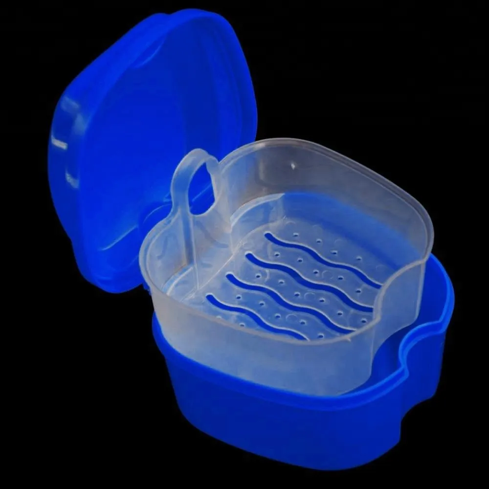 Caja azul Rising Basket para limpieza de dentaduras – caja para dentaduras