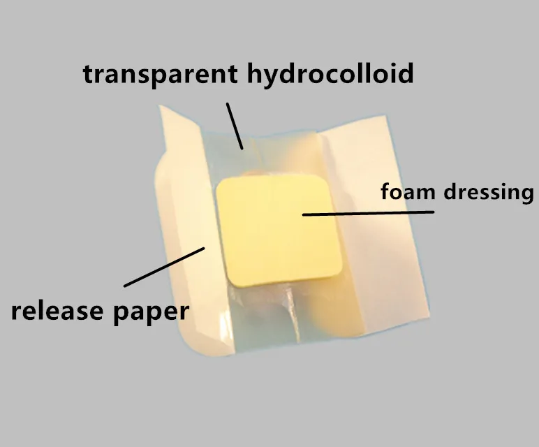 Hydrocolloid Foam Pad Wound Dressing 4