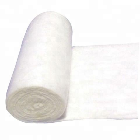 Rollo de lana de algodón médico absorbente con CE, ISO