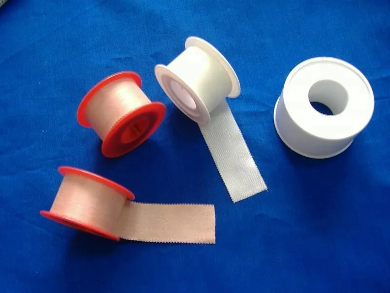Medical Adhesive Surgical Silk Plaster Tape with FDA,CE,ISO 4