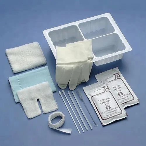 Bandeja de traqueostomía quirúrgica desechable de plástico