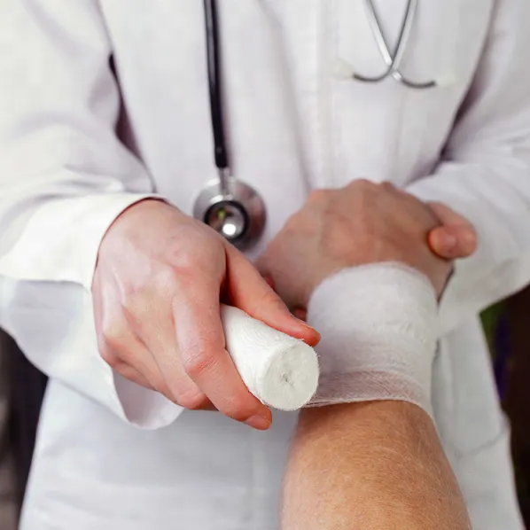 Medical Absorbent Cotton Elastic Gauze Bandage 4