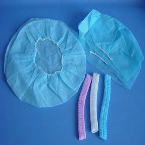 Disposable non-woven cap single/double bungee hair net anti dust non-woven bouffant cap with FDA,CE,ISO 3