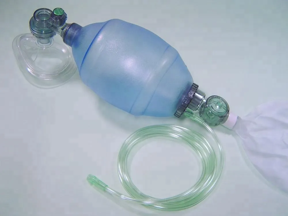 First Aid Medical Disposable Simple PVC/Silicone/SEBS Manual Resuscitator Emergency with FDA,CE,ISO 5