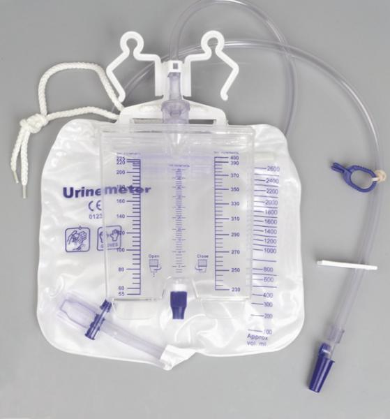 Disposable Medical Urine Flow Meter Bag With FDA CE ISO 3